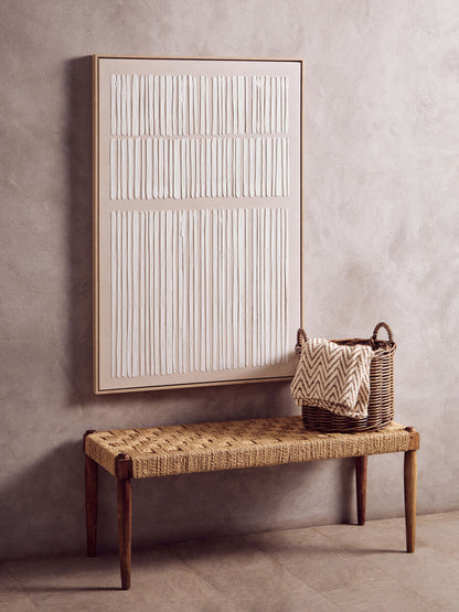 Bosie Chevron Beige and Grey Woven Throw