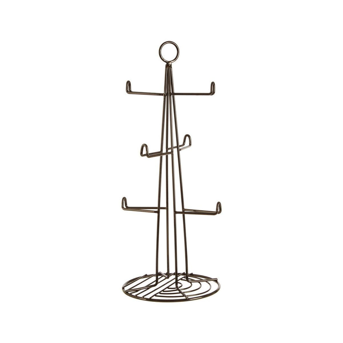 Vertex Black Nickel Finish 6 Cup Mug Tree