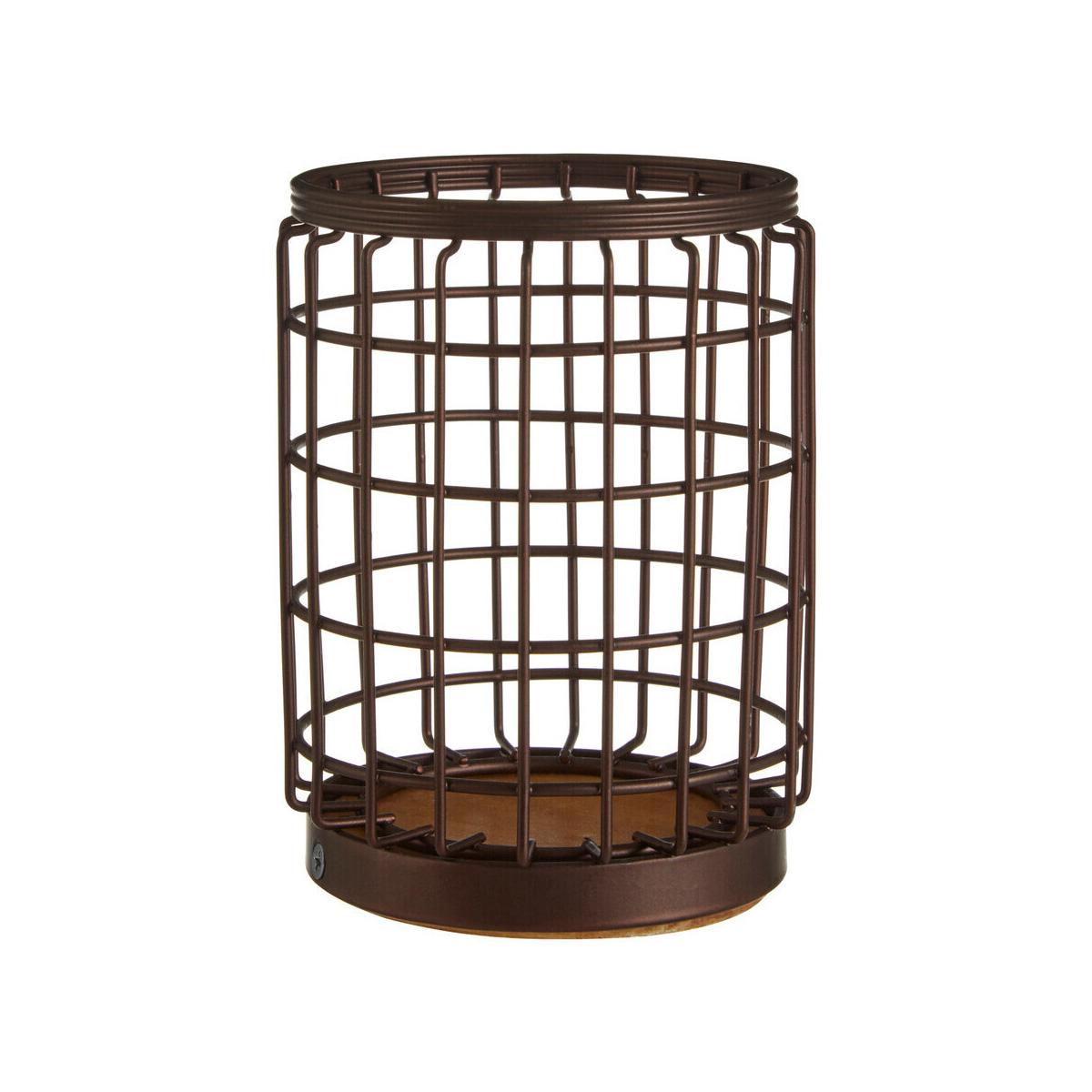 Vertex Round Bronze Coated Utensil Holder