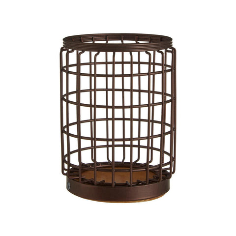 Vertex Round Bronze Coated Utensil Holder