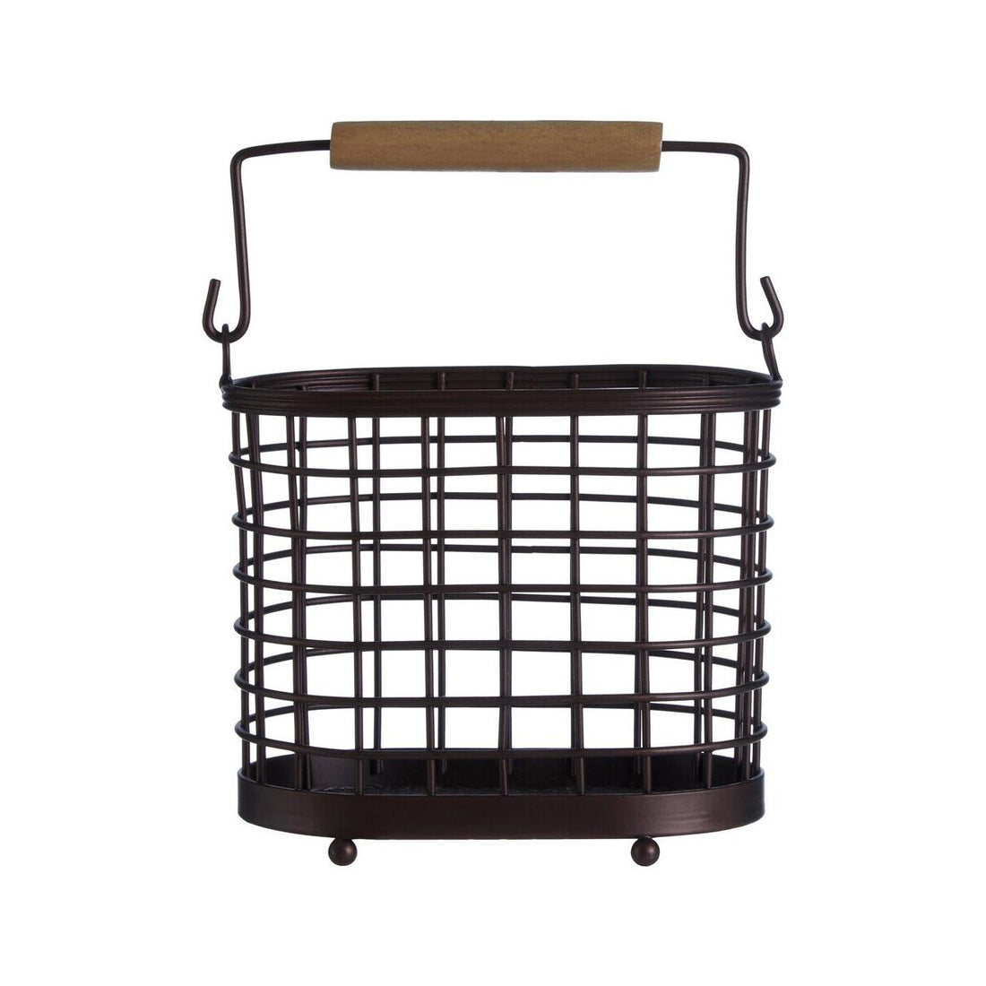 Vertex Oval Bronze Coated Utensil Holder