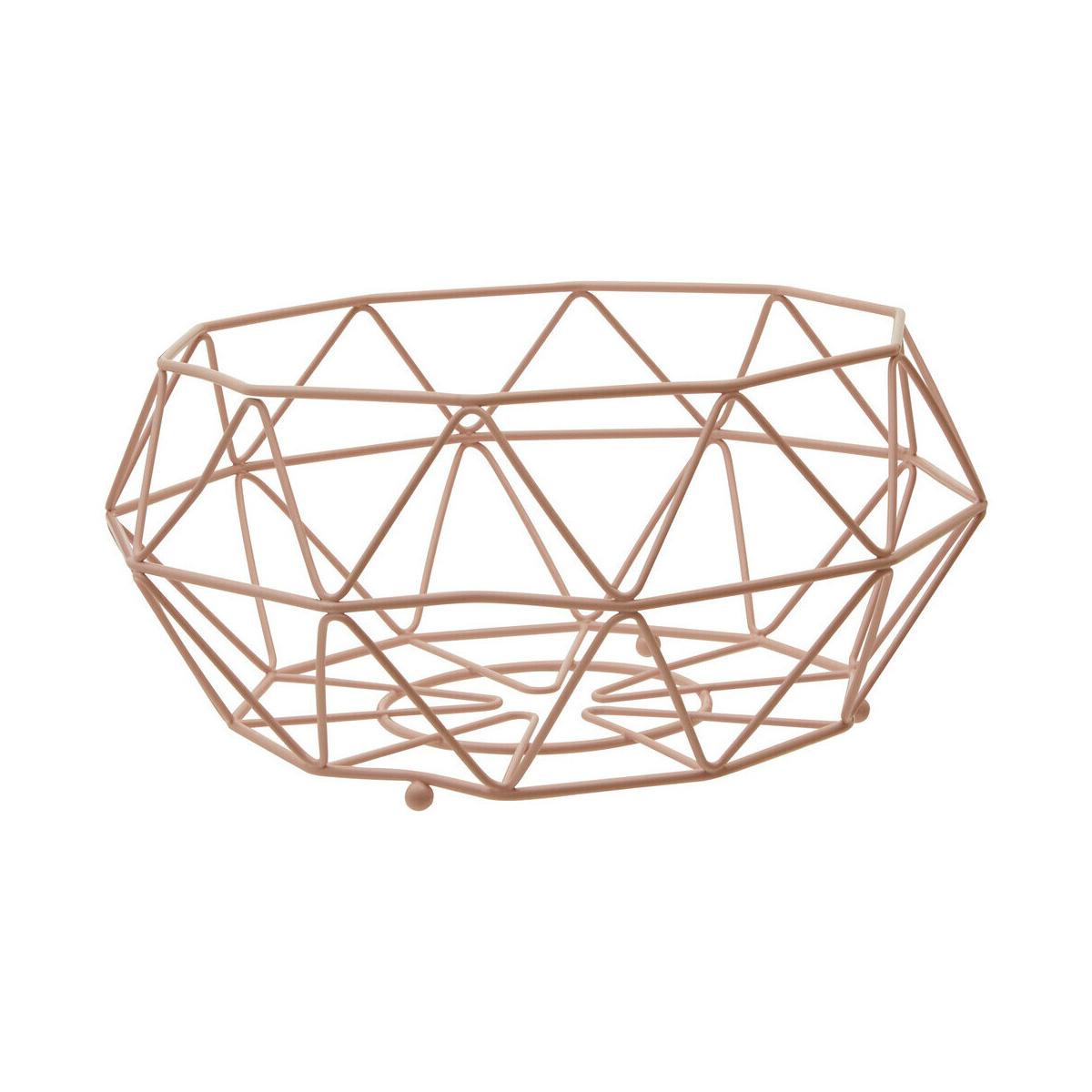 Vertex Pink Fruit Basket with Ball Feet