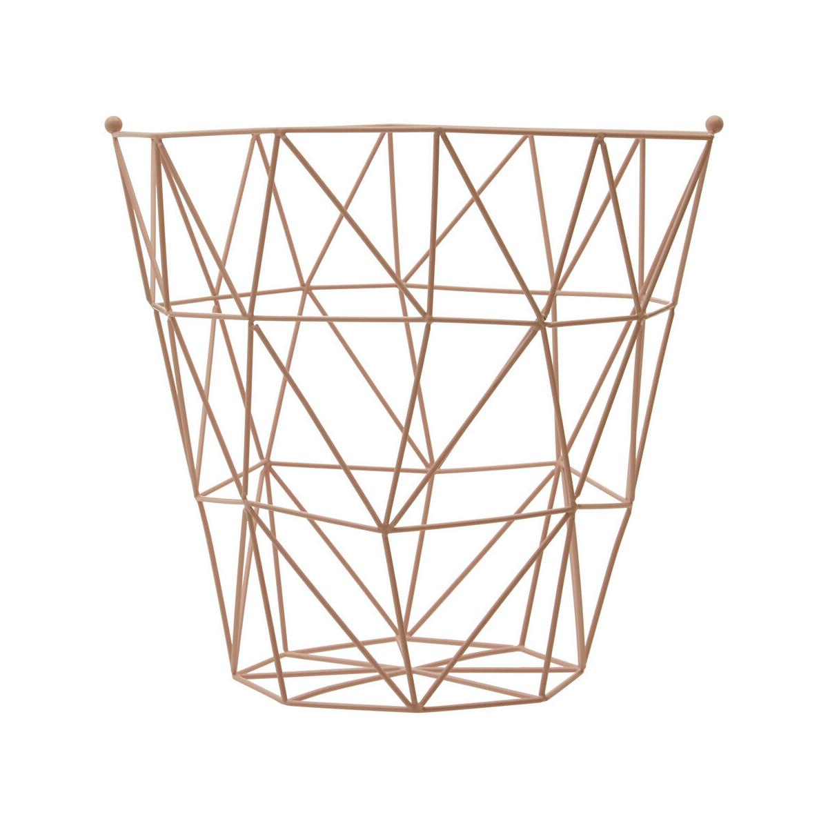 Vertex Pink Finish Storage Basket