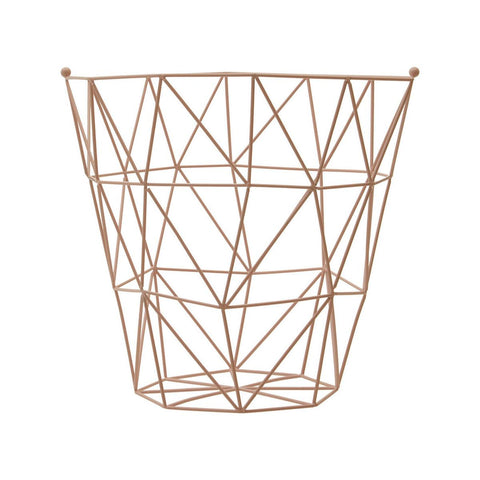Vertex Pink Finish Storage Basket