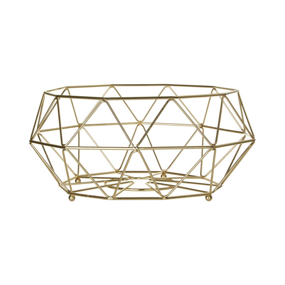 Vertex Gold Finish Fruit Basket