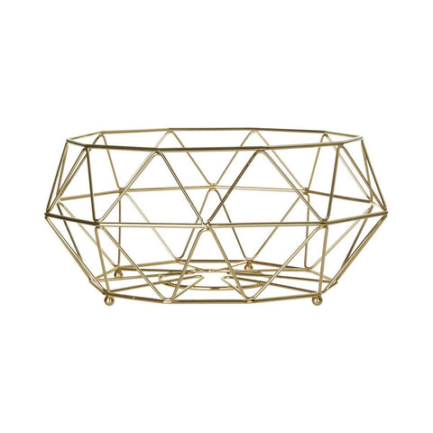 Vertex Gold Finish Fruit Basket