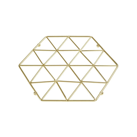 Vertex Gold Finish Trivet