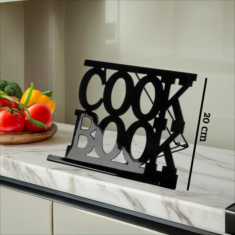 Alpha Black Enamel Cook Book Stand