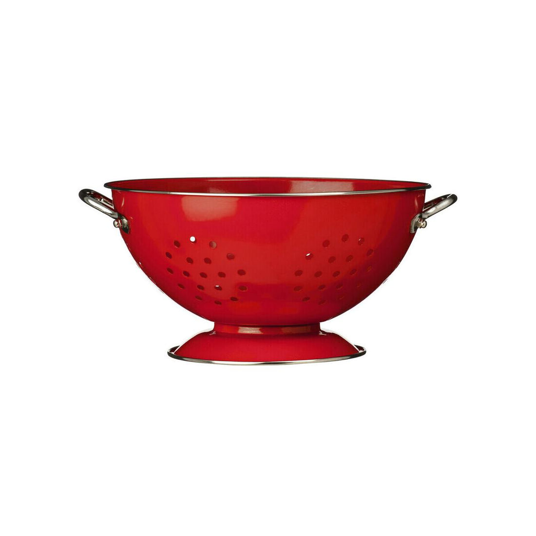 Retro Red Enamel Colander