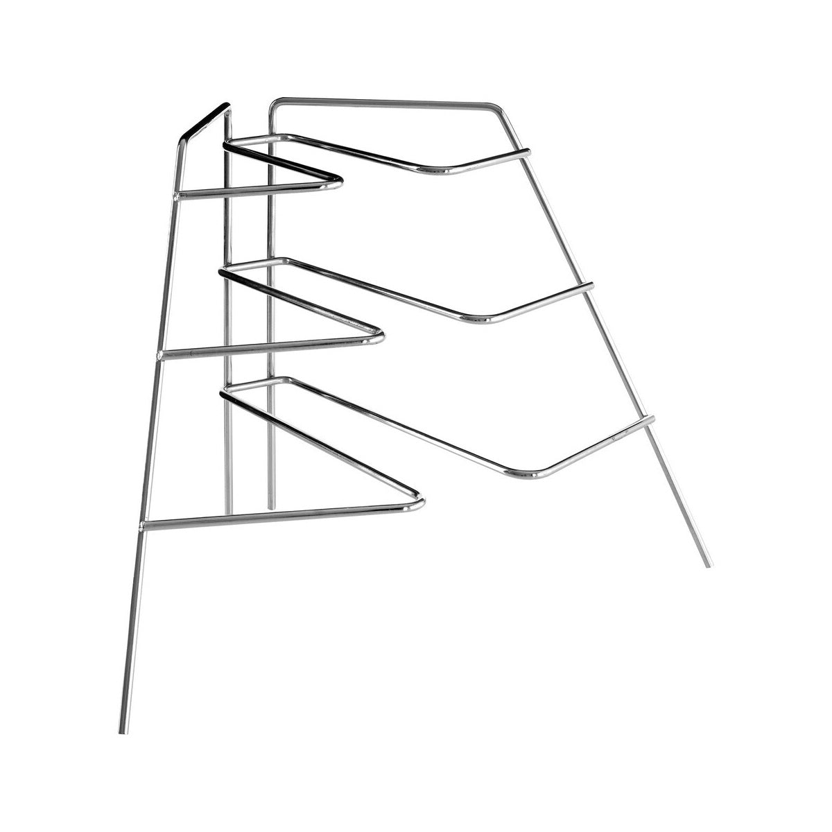 Wallis Corner Plate Rack with Chrome Finish