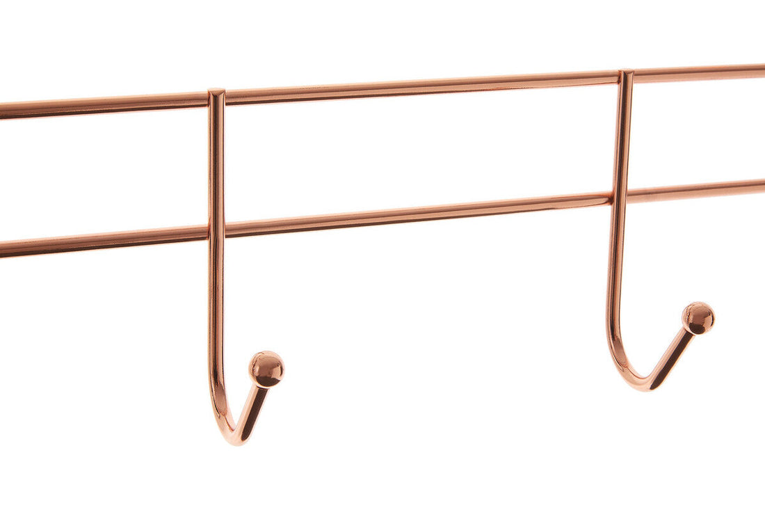4 Hook Rose Gold Over Door Hanger