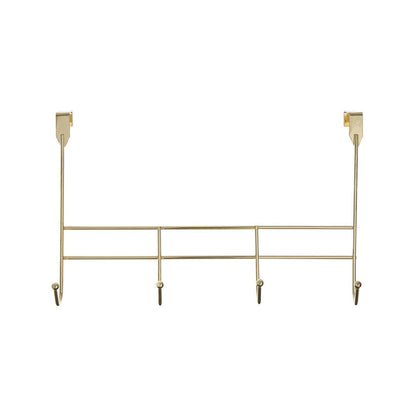 4 Hook Champagne Gold Over Door Hanger