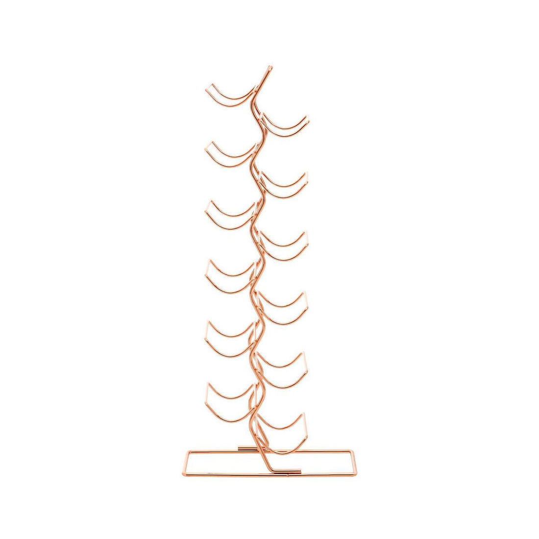 Wren 12 Tier Wine Rack With Copper Finish