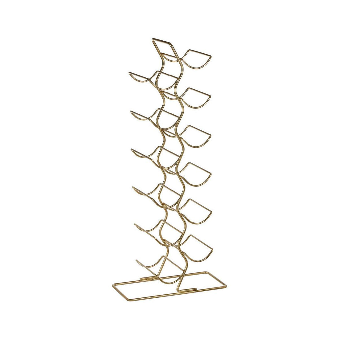 Wren 12 Bottle Wine Rack With Gold Finish