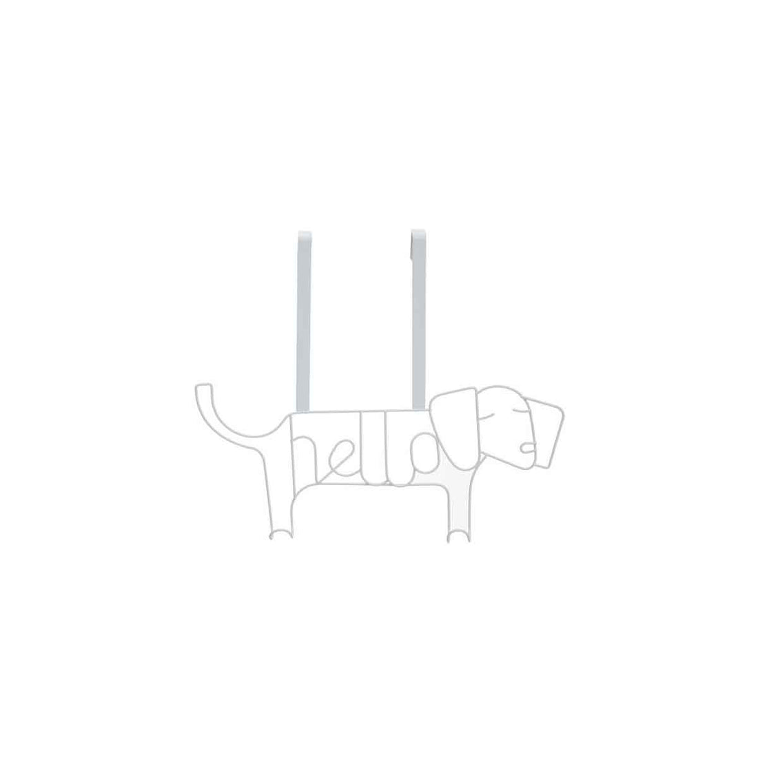 Kirby White Sausage Dog Hanger