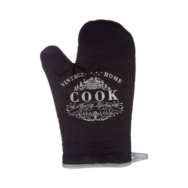 Vintage Home Black Single Oven Glove - image 4