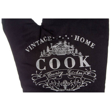 Vintage Home Black Single Oven Glove - image 3