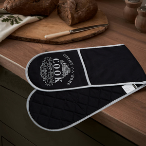 Black Double Oven Glove | Vintage Home