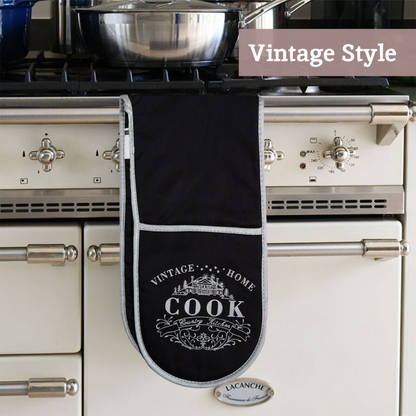 Vintage Home Black Double Oven Glove - image 4