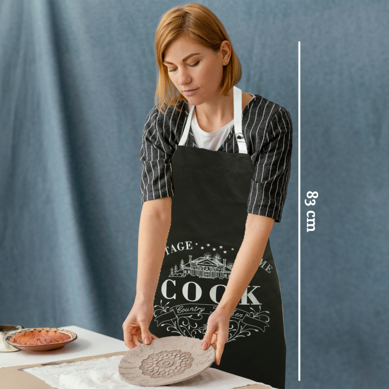 Vintage Home Black Apron - image 3