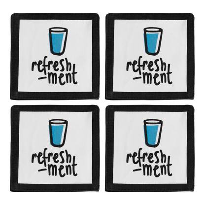 Doodle Set Of Four Refreshment Coasters