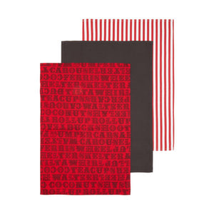 Set of Three Tea Towels | Carnival