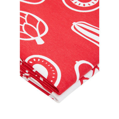 Set Of Three Besa Red Tea Towels - image 3