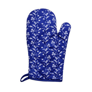 Single Oven Glove | Blue Rose
