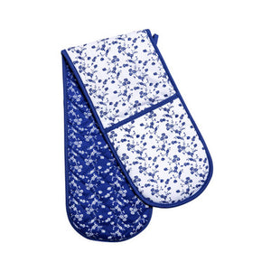Double Oven Glove | Blue Rose