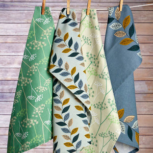 Set of Three Tea Towels | Cow Parsley