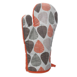 Single Oven Glove | Orange Leaf