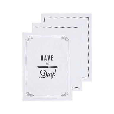 Pun And Games Set Of 3 Tea Towels