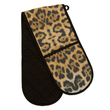Leopard Print Double Oven Glove