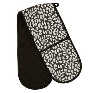 Black and White Double Oven Glove | London Leo