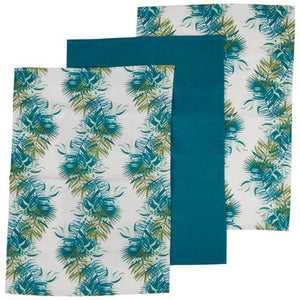 Set of 3 Tea Towels | Winter Palm