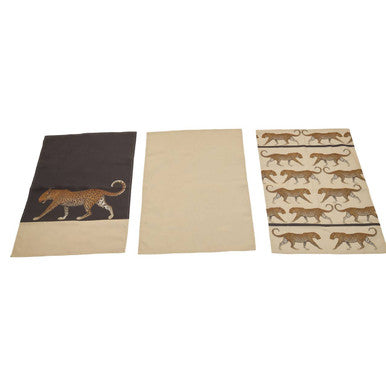 London Leo Set of Three Tea Towelsin Leo