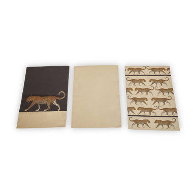 London Leo Set of Three Tea Towelsin Leo