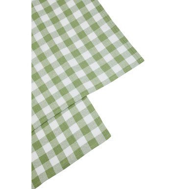 Doro Set Of Three Green And White Tea Towels