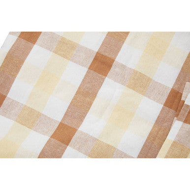 Thread and Loom Terracotta Gingham Tablecloth