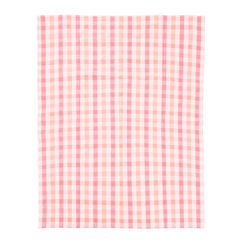 Thread &amp; Loom Toasted Almond And Coral Tablecloth