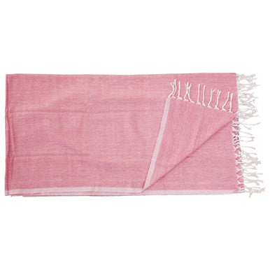 Thread &amp; Loom Poppy Red Hammam Towel