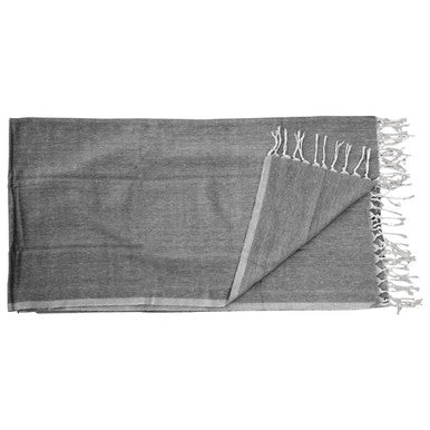 Thread &amp; Loom Black Hammam Towel
