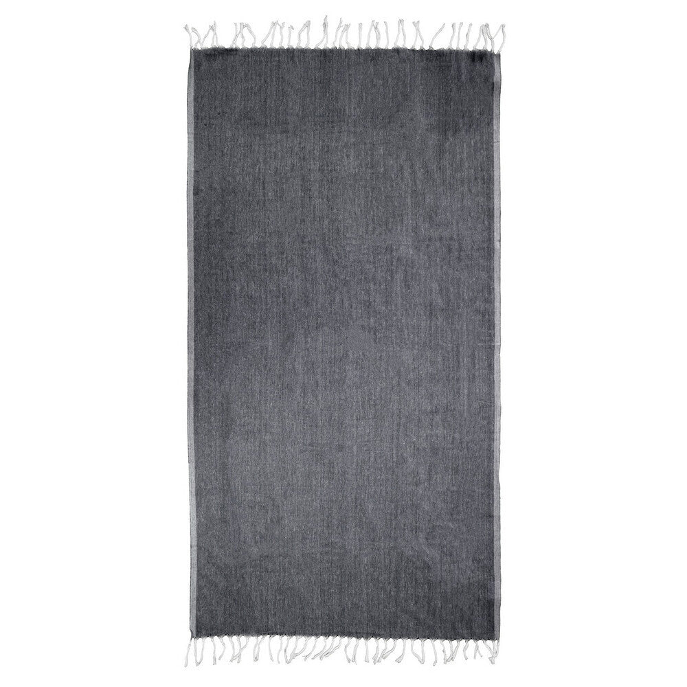Thread &amp; Loom Black Hammam Towel