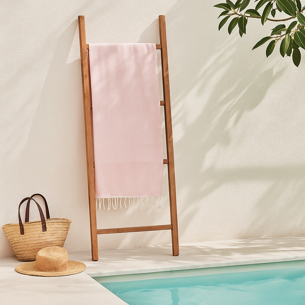 Thread &amp; Loom Coral Hammam Towel