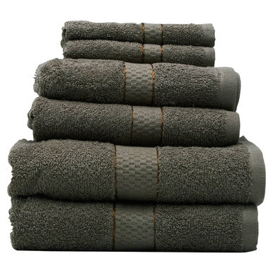 Thread and Loom 6 Piece Silver Mink Towel Set