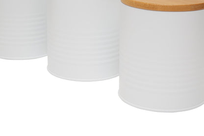 Set Of Three Alton White Cannisters
