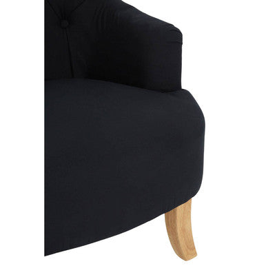 Hampstead Black Cotton Armchair - image 6