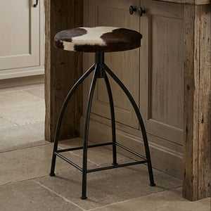 Cowhide Bar Stool | Boho