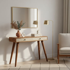 Boho 2 Drawer Acacia Wood Console Table