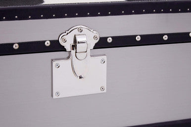 Kensington Townhouse Black And White Genuine Cowhide 3 Drawer Cabinet